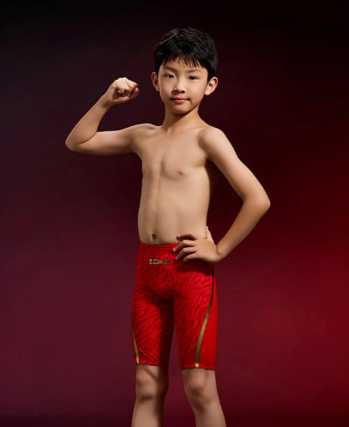 ZOKE男童青少年竞技FINA五分泳裤126526897