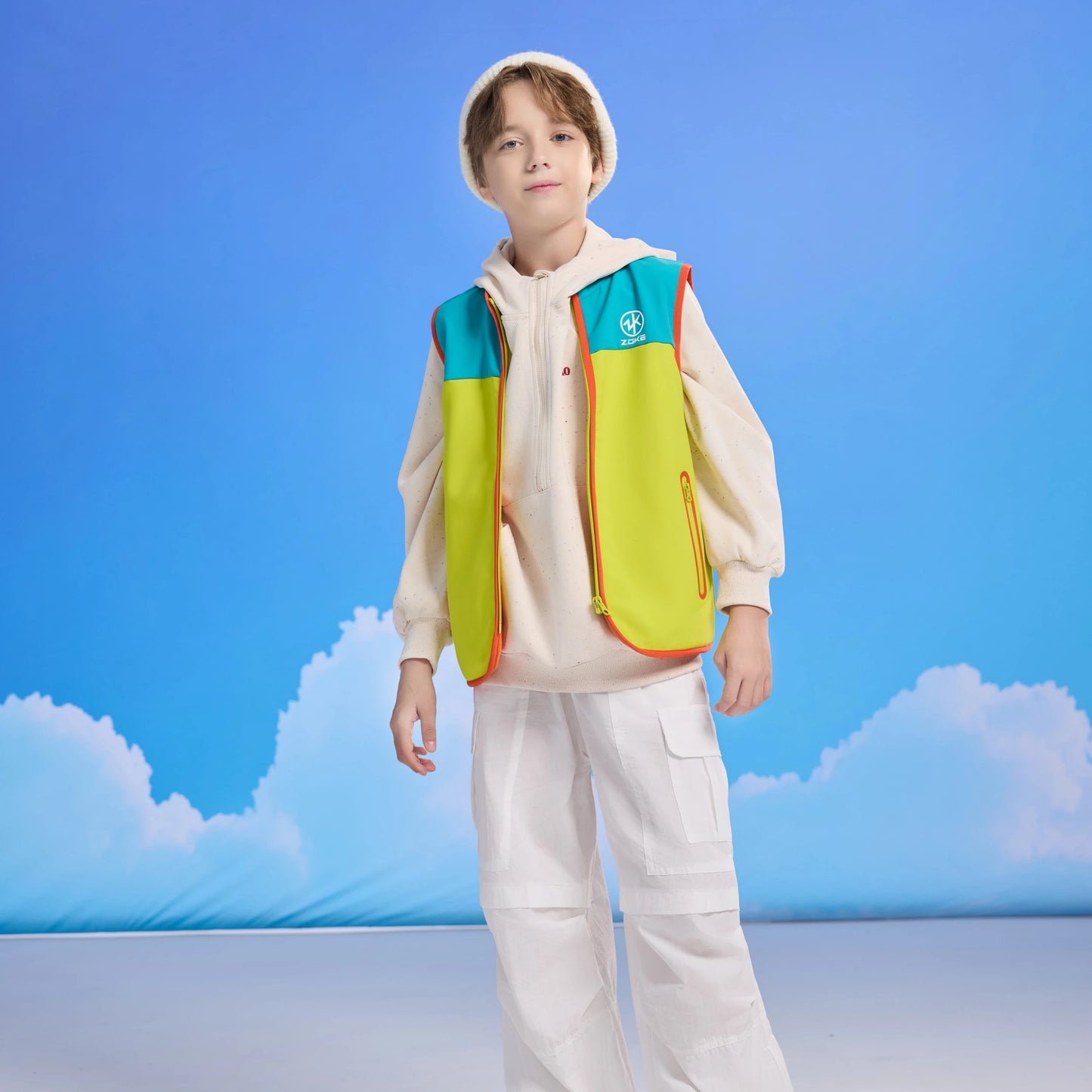 ZOKE团队服装外套青少年冲锋马甲525606102Y
