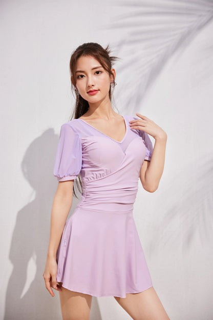 ZOKE女子休闲泳装戏水连体裙摆124601505