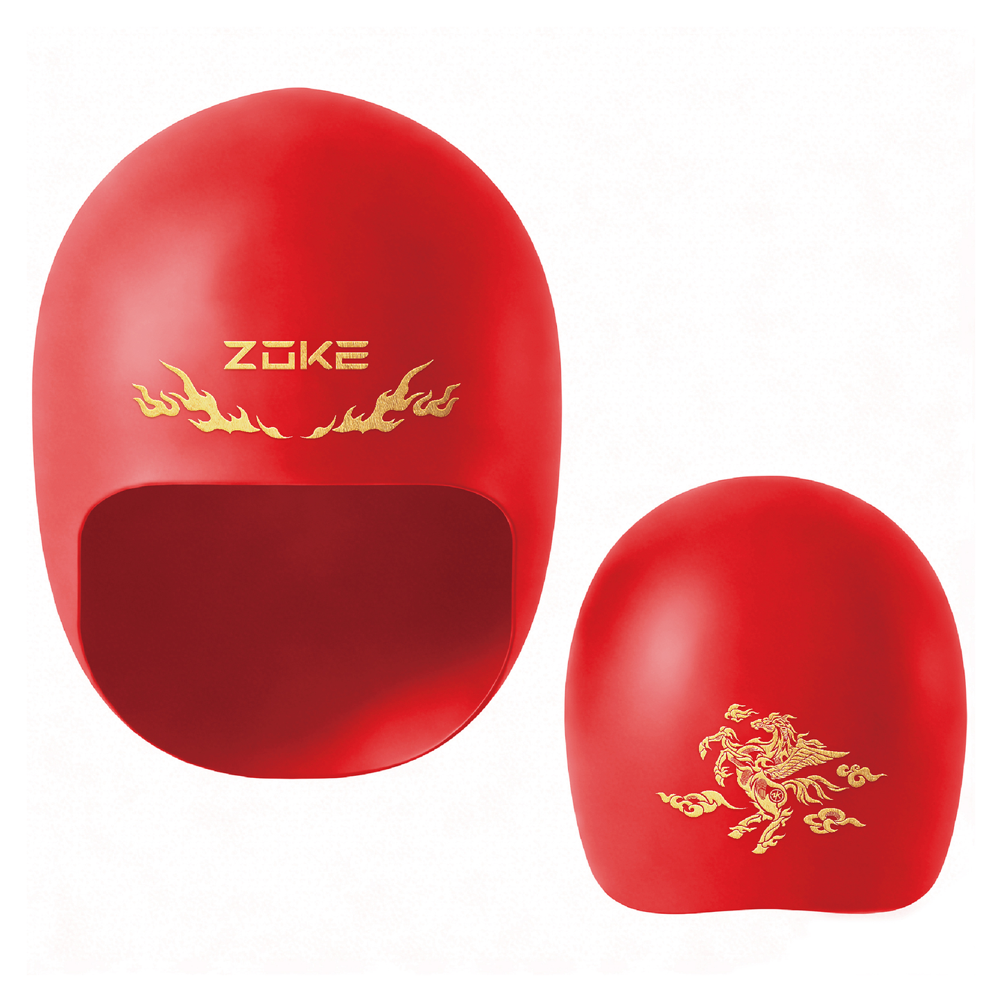 ZOKE硅胶泳帽大号球型帽（赤兔）626503226